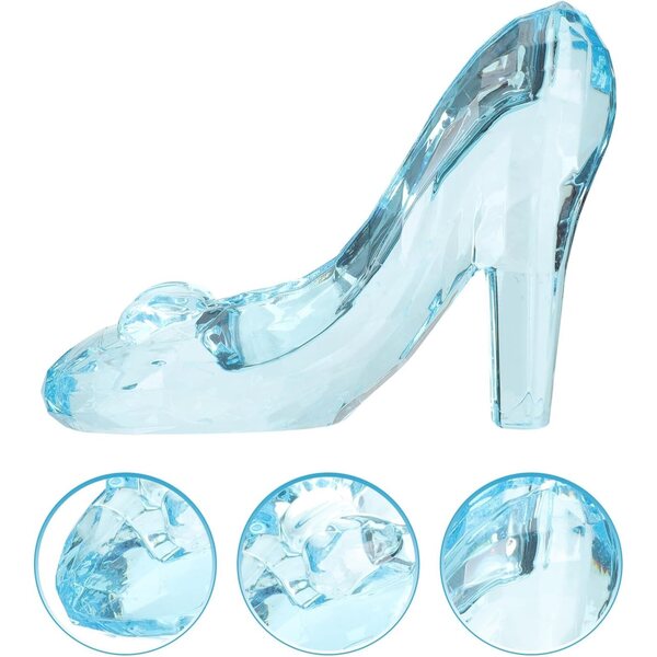 „Mini Zapato of Blue Crystal“ dekoratyviniai aukštakulniai mergaitėms ir namams 9,5x7,5 cm