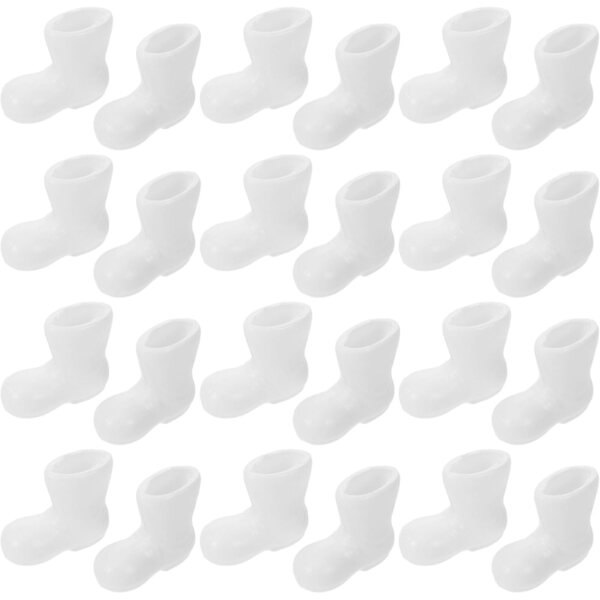 HOODANCOS Mini Poppenschuhe 50 Stéck aus Plastik fir Poppenhaus
