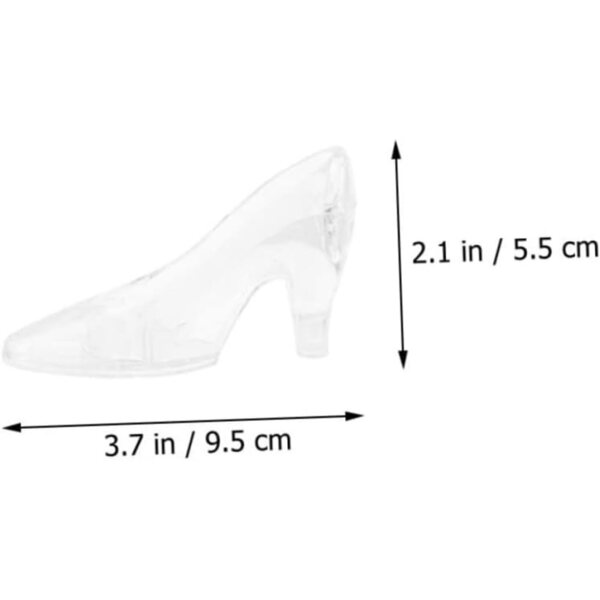 Hemobllo Transparente Kristallschuhe, dekoratives Zubehör für Zuhause und Büro