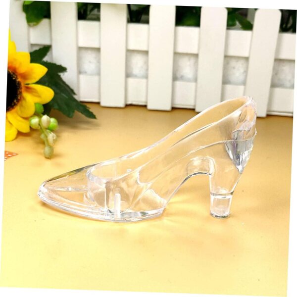 Hemobllo Transparente Kristallschuhe, dekoratives Zubehör für Zuhause und Büro