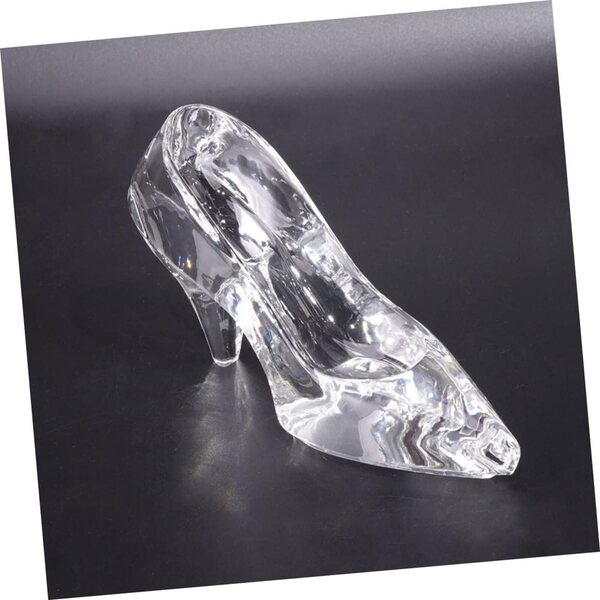 Hemobllo Transparente Kristallschuhe, dekoratives Zubehör für Zuhause und Büro