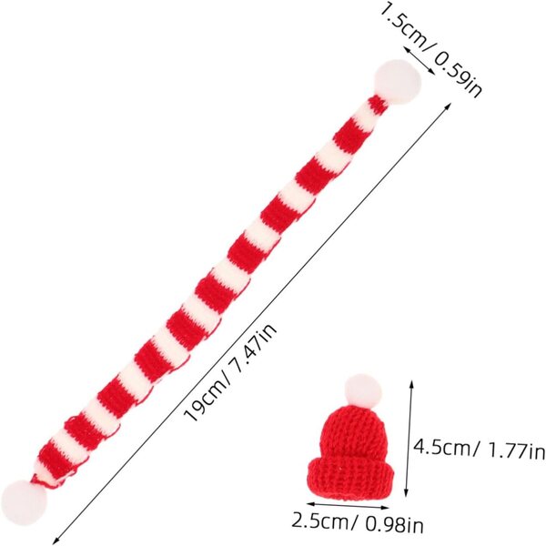 YARNOW 40 Piezas Trazje de Vestir de Navidad Ropa de muñeca navideña Mini Ropa de muñeca Mini Sombreros de Navidad