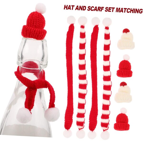 YARNOW 40 Piezas Trazje de Vestir de Navidad Ropa de muñeca navideña Mini Ropa de muñeca Mini Sombreros de Navidad