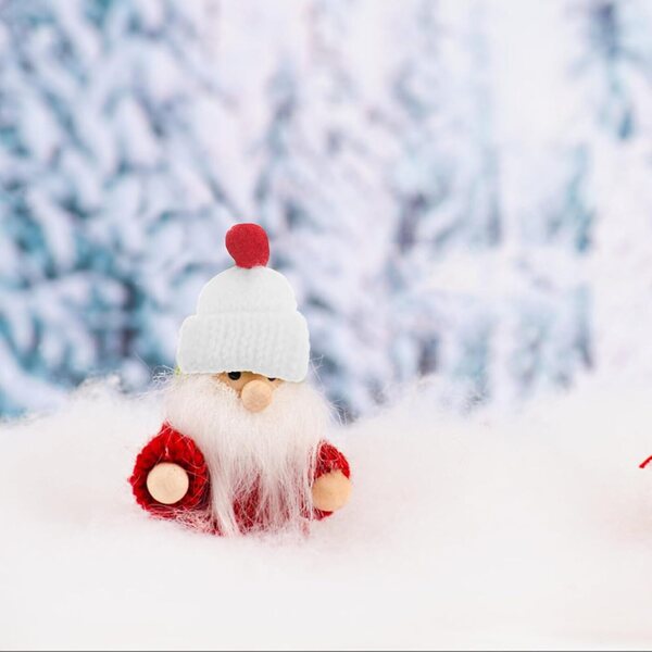 Hemobllo 12 Mini Gorros Navideños de Lana Pequeños Gorros de Punto para Muñecas Accesorios para Manualidades y Decoración de Navidad Set de 12 Piezas para Bricolaje Festivo
