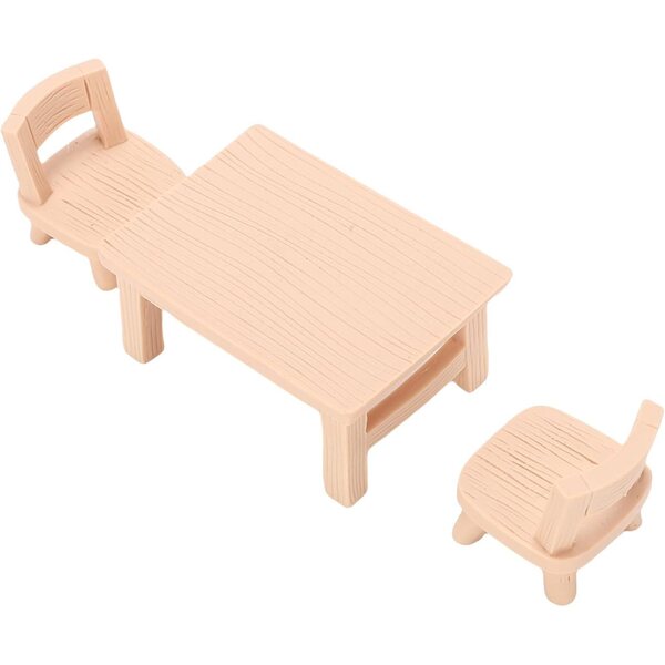 1/12 Schaal Dollhouse Miniatuur Hars Tafel Stoel Set