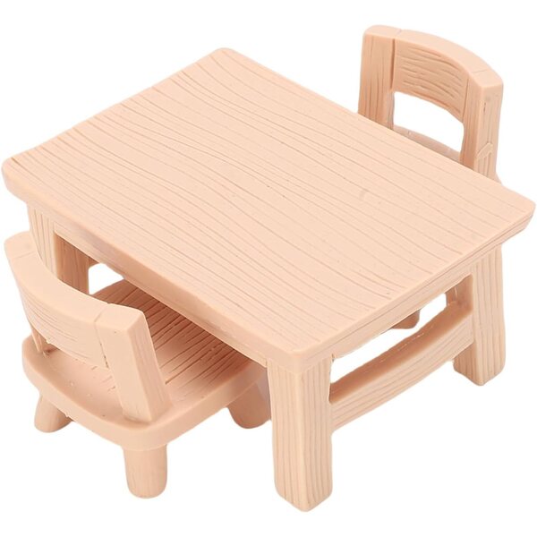1/12 Schaal Dollhouse Miniatuur Hars Tafel Stoel Set