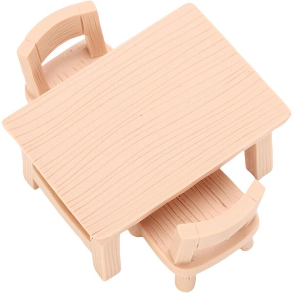 1/12 Schaal Dollhouse Miniatuur Hars Tafel Stoel Set