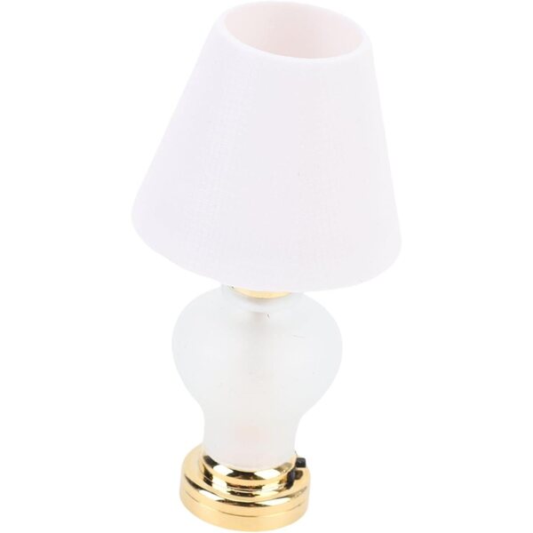 Lampada LED Miniatura Casa delle Bambole 1:12, Luce Soffusa, Altezza 7 cm