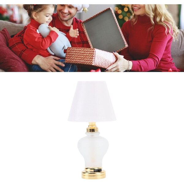 Lampada LED Miniatura Casa delle Bambole 1:12, Luce Soffusa, Altezza 7 cm