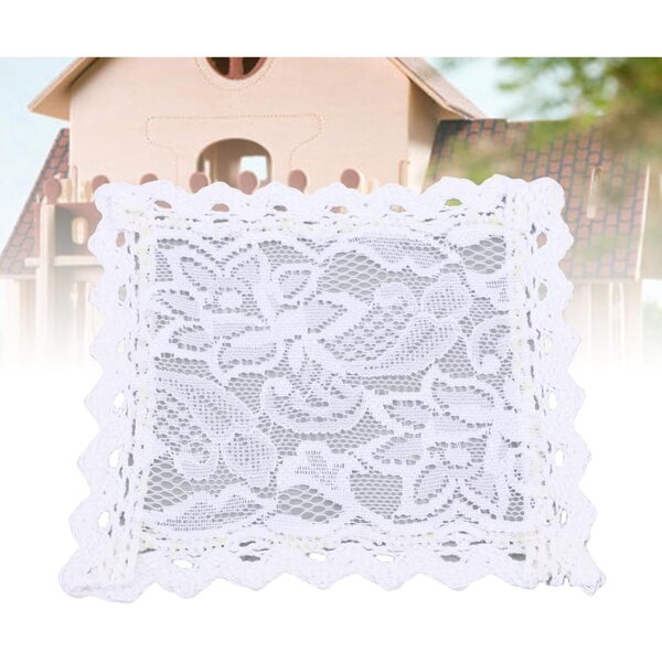 Set 10 Tappetini in Pizzo Vintage 11x11 cm per Casa delle Bambole 1:12