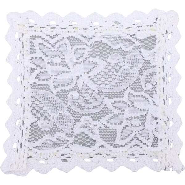 Set 10 Tappetini in Pizzo Vintage 11x11 cm per Casa delle Bambole 1:12