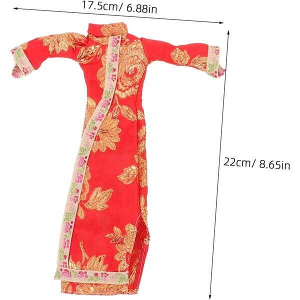 Hemobllo 4 Juegos Babydoll Cheongsam Vestido Chino para Muñecas de Accesorios para Ropa Infantil para Decoración