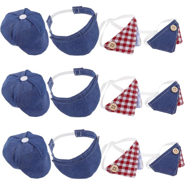 Hemobllo 12 Piezas Accesorios para Disfraces de Muñecas Bufandas Triangulares Miniboinas de Verano para Muñecas Ropa de Juguete Decoraciones para Fiestas