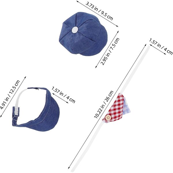 Hemobllo 12 Piezas Accesorios para Disfraces de Muñecas Bufandas Triangulares Miniboinas de Verano para Muñecas Ropa de Juguete Decoraciones para Fiestas