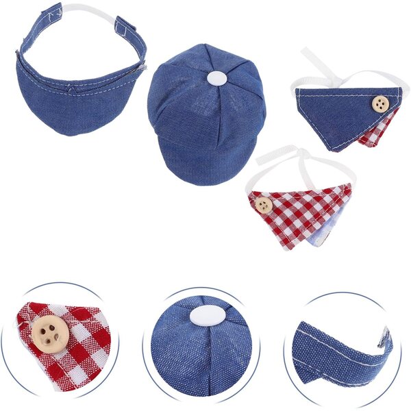 Hemobllo 12 Piezas Accesorios para Disfraces de Muñecas Bufandas Triangulares Miniboinas de Verano para Muñecas Ropa de Juguete Decoraciones para Fiestas