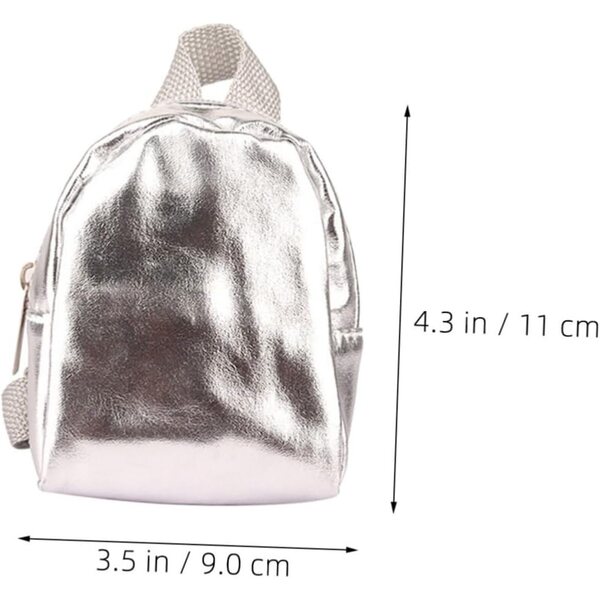 Hemobllo 2 Piezas Mochila para Muñecas Miniatura Cremallera Accesorios para Simulación para Decorar Casas de Muñecas y Vestir