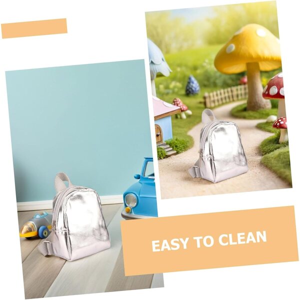 Hemobllo 2 Piezas Mochila para Muñecas Miniatura Cremallera Accesorios para Simulación para Decorar Casas de Muñecas y Vestir