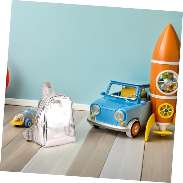 Hemobllo 2 Piezas Mochila para Muñecas Miniatura Cremallera Accesorios para Simulación para Decorar Casas de Muñecas y Vestir