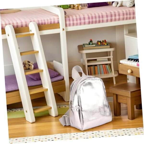 Hemobllo 2 Piezas Mochila para Muñecas Miniatura Cremallera Accesorios para Simulación para Decorar Casas de Muñecas y Vestir