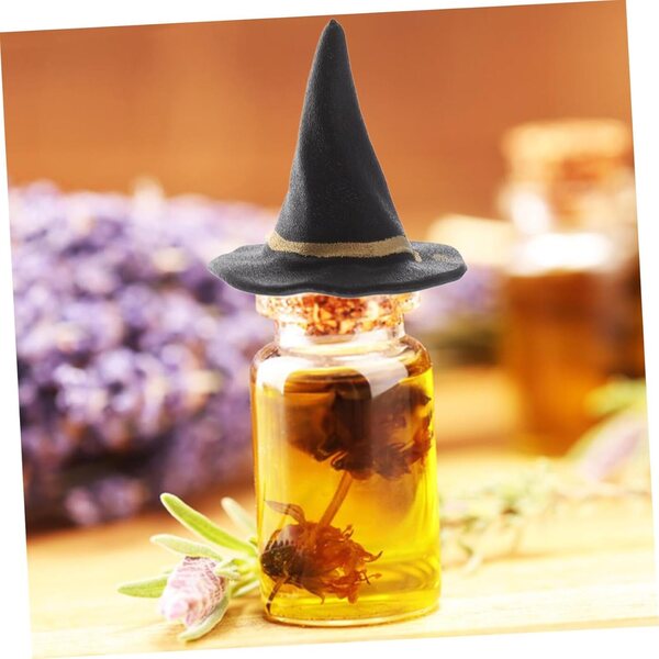 Hemobllo Mini Chapeaux de Sorcière pour Halloween 20 Pièces Accessoires Décoratifs 2,5 cm