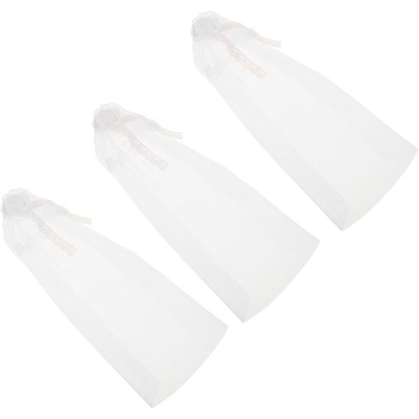 Hemobllo Lot de 3 voiles de mariage en tulle clair pour poupées - Accessoires de décoration de mariage