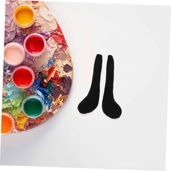 Hemobllo 10 accessoires de poupée noirs à longues jambes pour projets de bricolage
