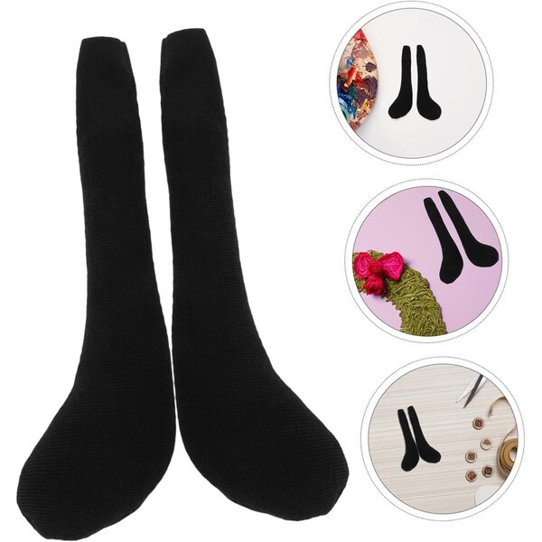 Hemobllo 10 accessoires de poupée noirs à longues jambes pour projets de bricolage