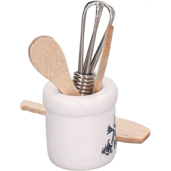 Mini-Küchenutensilien-Set 1:12 aus Holz und Metall für Puppenhäuser – Rcniso