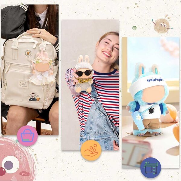 Accessoires vestimentaires pour poupées FIDWALL 17 cm pour jeux et collections peluches