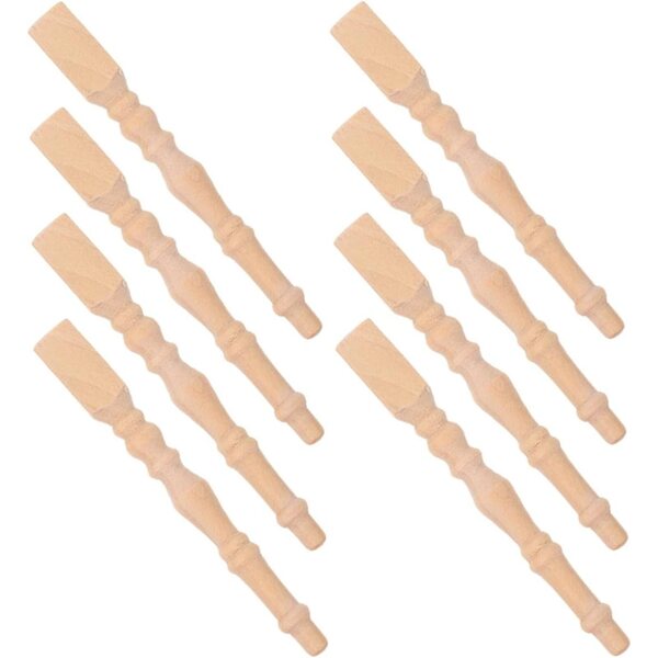 BESPORTBLE 12 Mini Gambe in Legno per Mobili Casa delle Fate Scala 1:12