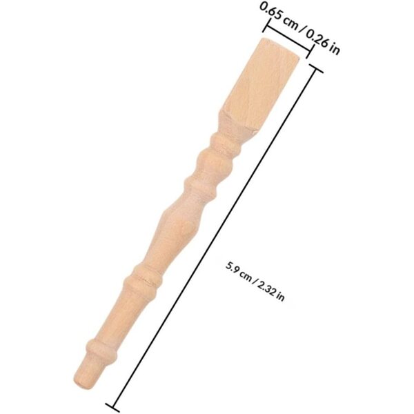 BESPORTBLE 12 Mini Gambe in Legno per Mobili Casa delle Fate Scala 1:12