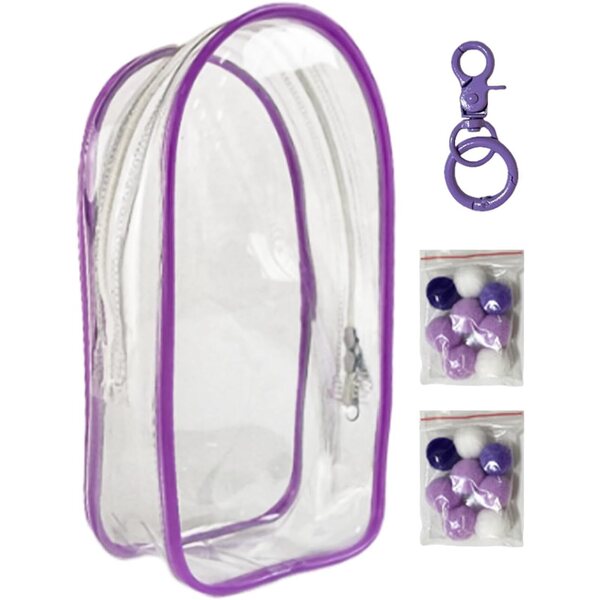Étui transparent avec porte-clés pour présentation et protection de figurines et poupées