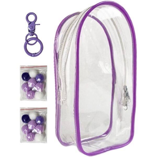 Étui transparent avec porte-clés pour présentation et protection de figurines et poupées