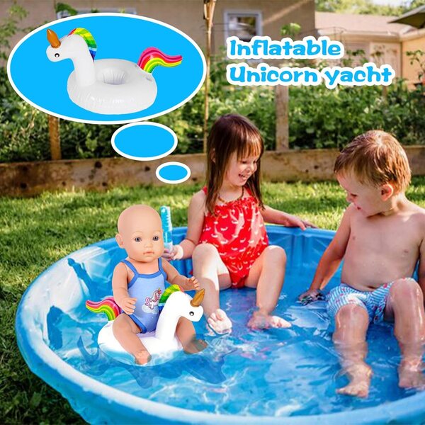 Set mit 9 Original-EBuddy-Zubehörteilen für 43-cm-Neugeborenen-Puppenkleidung