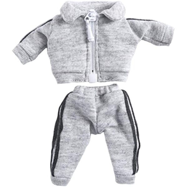 1/12 Sportuniform-Outfit für BJD-Puppe 11 cm Niannyyhouse Grau