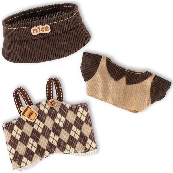 Ensemble vêtements et accessoires faits main pour poupées de 17 cm, style mode élégant
