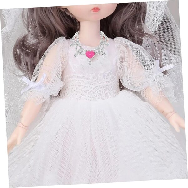 YARNOW Juego De Joyas Delicadas para Muñecas y Niños Collares Miniatura De 30 Cm Accesorios Plásticos para Vestir Muñecas Set Mixto De 20 Piezas y Decoración