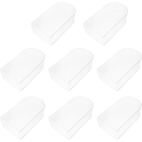Hemobllo 8 Fonds Transparents de Protection Anti-Poussière et Pluie pour Mini Muñecas 17x9,5x5,5 cm