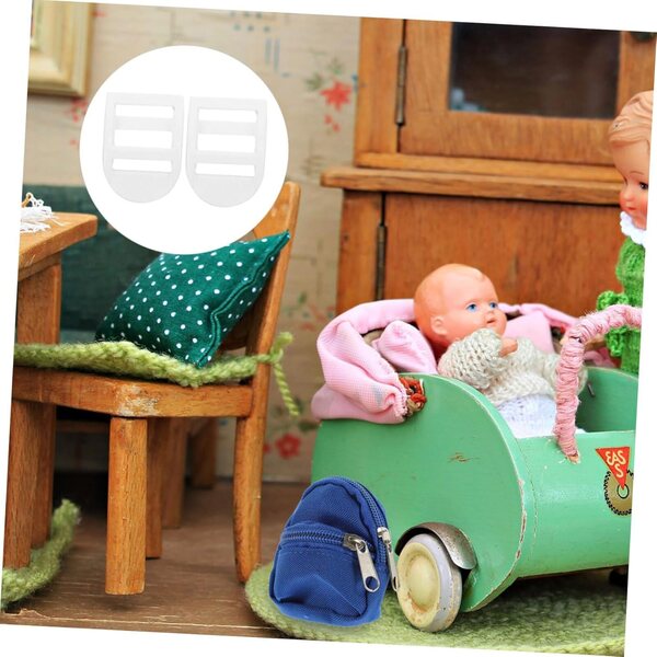 Set mit 10 Mini-Hebillas für NUOBESTY-Puppenrucksäcke aus widerstandsfähigem und vielseitigem Kunststoff