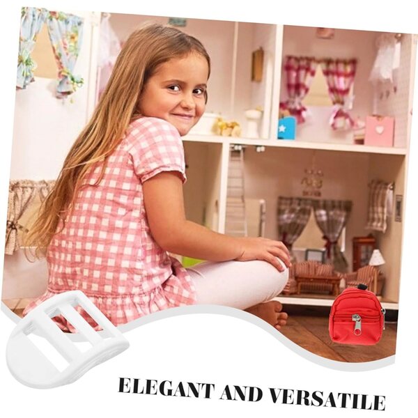 Set mit 10 Mini-Hebillas für NUOBESTY-Puppenrucksäcke aus widerstandsfähigem und vielseitigem Kunststoff