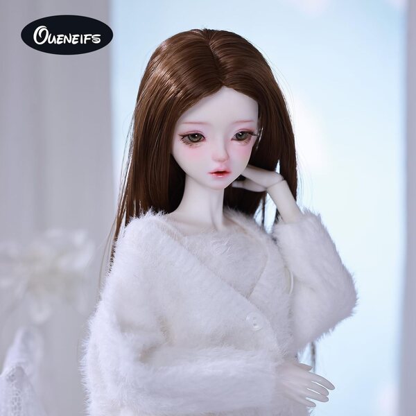 Conjunto Wäiss Kleeder fir 1/4 BJD Poppen - Cardigan, Vest a Hosen