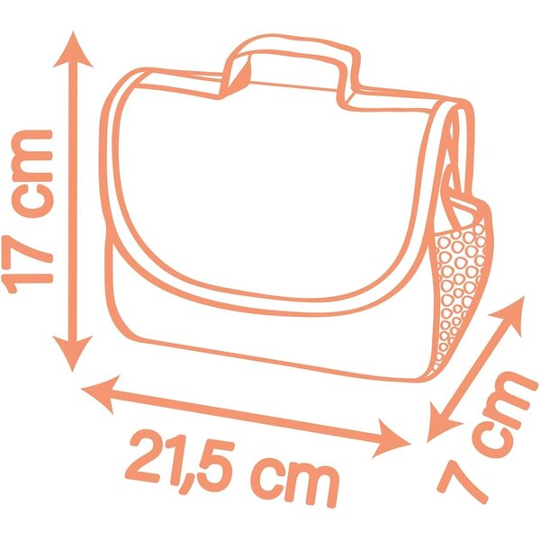 Smoby Baby Nurse faltbare Wickeltasche mit Zubehör für Puppen bis 42 cm