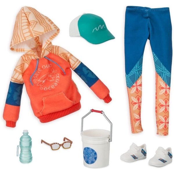 Modni paket Disney ILY 4EVER inspiriran Moanom s kompletnim dodacima za lutke
