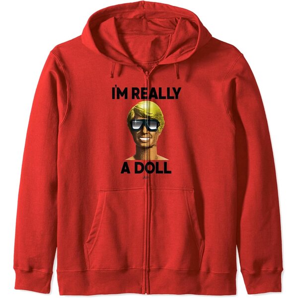 Ken Barbie Sweatshirt mat Hood an Original Mattel Zip - Stil a Komfort