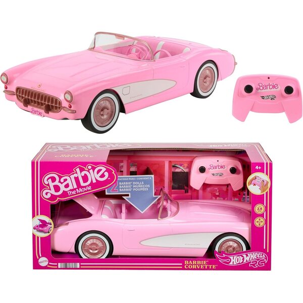 Hot Wheels R/C Barbie - Corvette Stingray 1956 teledirigido s otevíráním kapoty