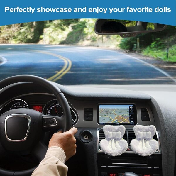 Asiento Miniatur-Puppenauto mit Luftgitter-Clip, Autodekoration