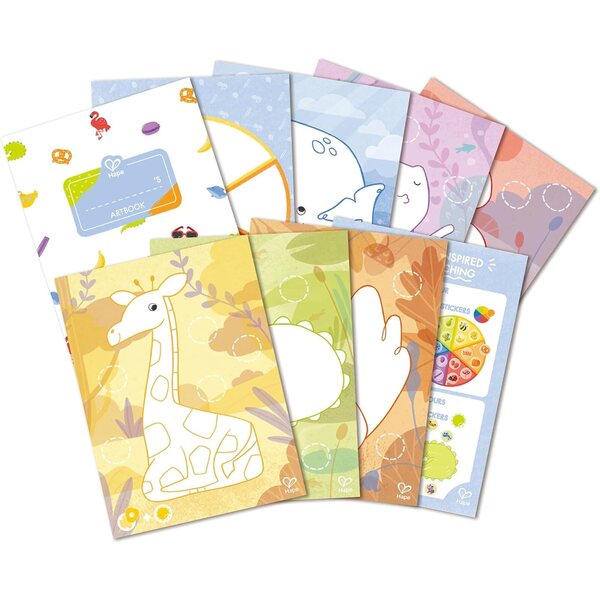Hape Set Ceras Colores Montessori avec Actividades et poignée ergonomique