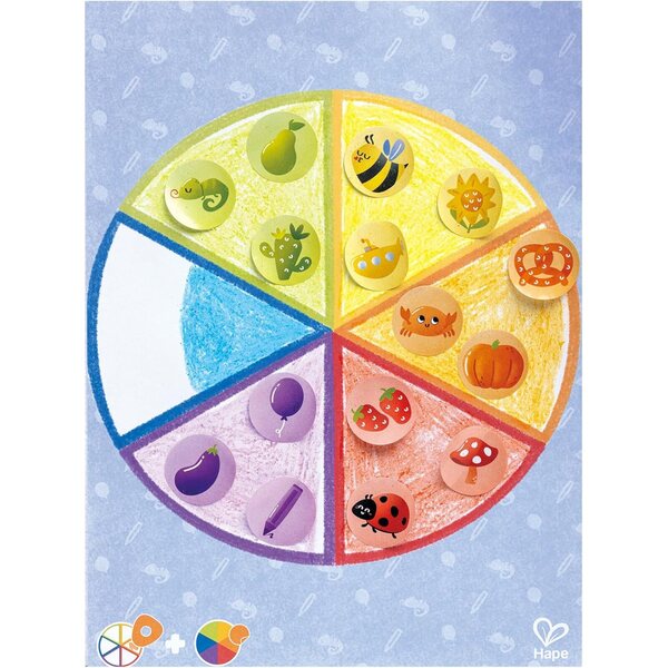 Hape Set Ceras Colores Montessori avec Actividades et poignée ergonomique