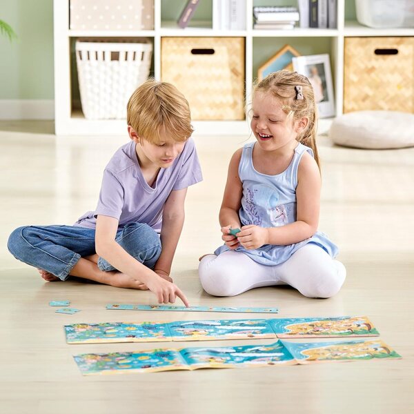 Hape Puzzle Amigos del Mar - vzdělávací sada se 3 scénami a 48 díly pro děti 4+