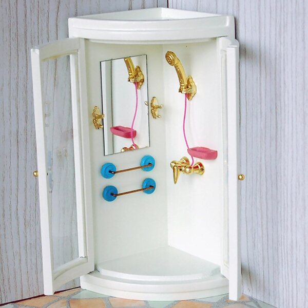 HEEPDD Set Bagno in Legno Miniatura 1:12 Accessori Casa delle Bambole per Gioco di Finzione